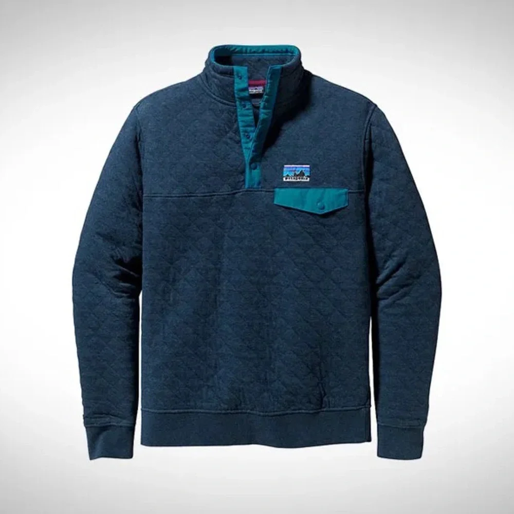 Patagonia Men's Cotton Quilt Snap-T Pullover - Picture 1 of 5